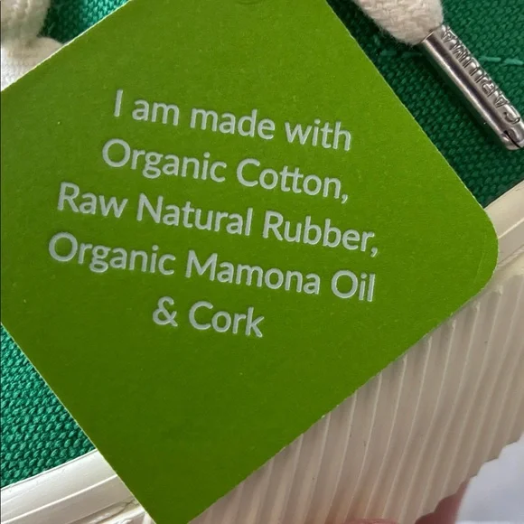 Cariuma Women’s Green Canvas Sneakers with White Laces Size 8 - Picture 7 of 8